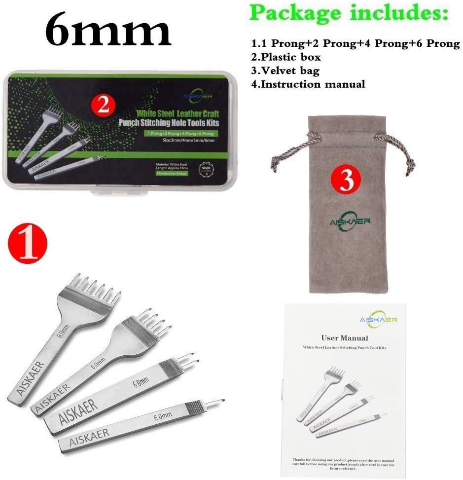 Juego de cinceles Aiskaer & Reg de acero inoxidable, 1246dientes, hágalo usted mismo