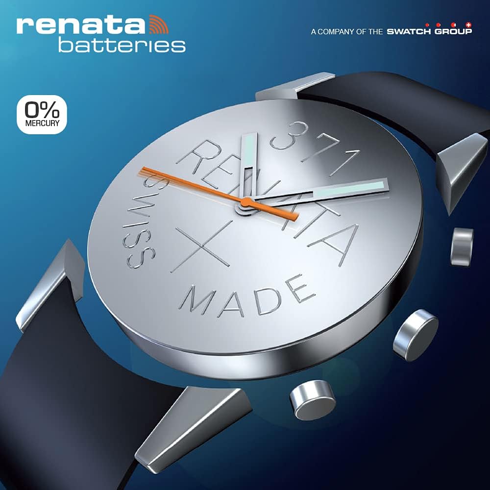 Renata Batteries Batería de reloj de óxido de plata 391 (paquete de 5)