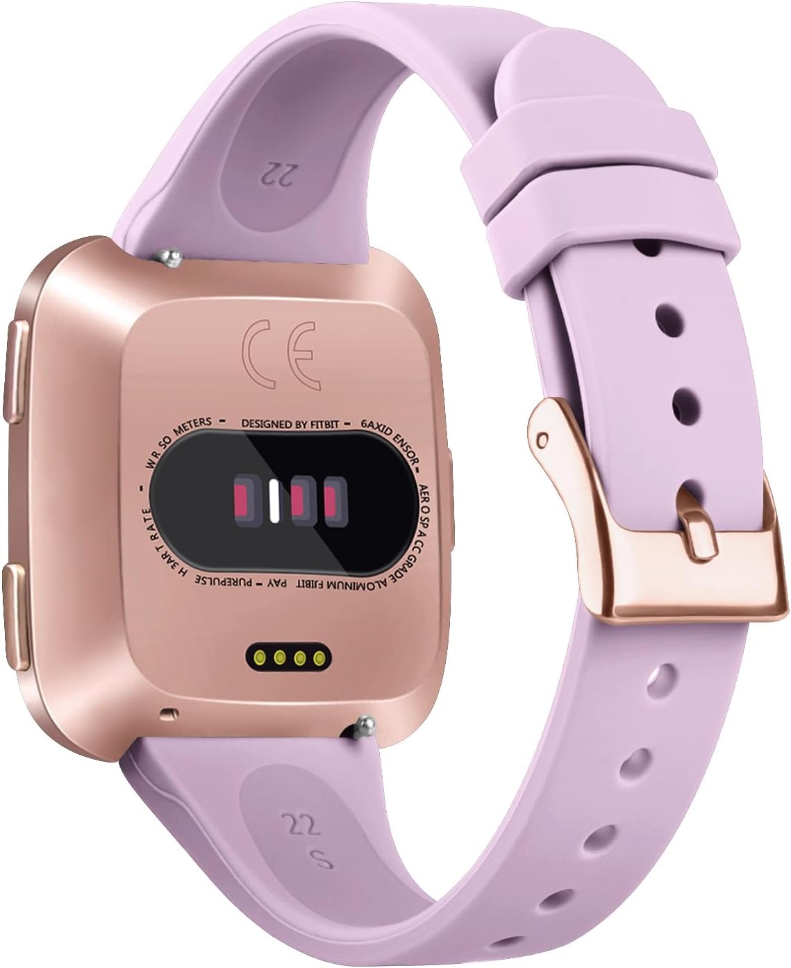 Tobfit Correas de reloj deportivas delgadas compatibles con Fitbit Versa 2 correas para mujeres y hombres, correas de repuesto de silicona