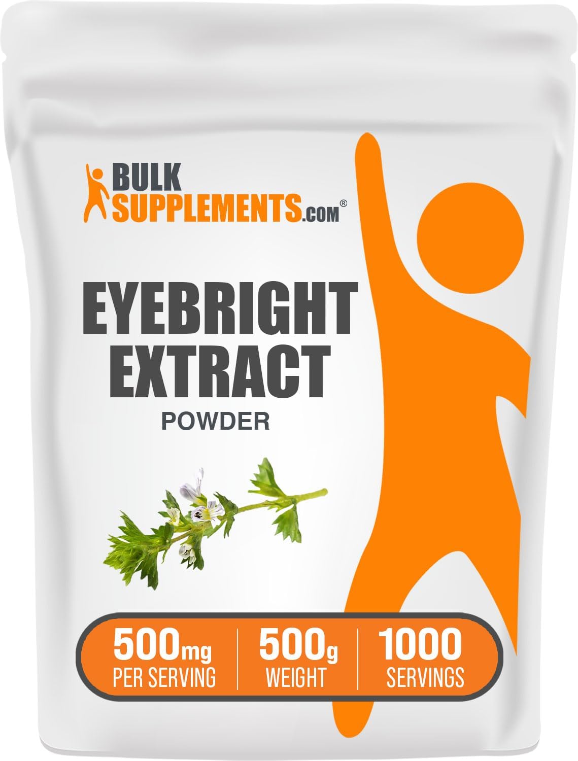 BULKSUPPLEMENTS.COM Eyebright Extracto en polvo  Extracto brillante  Suplementos para los ojos  Suplemento de hierbas Eyebright  Suplementos de