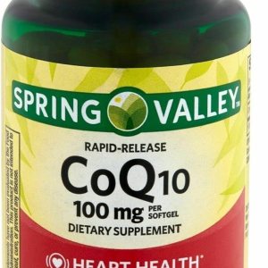 Spring Valley CoQ10 Suplemento dietético de liberación rápida, 100 mg, 60 unidades Spring Valley CoQ10 Suplemento dietético de liberación rápida, 100 mg, 60 unidades