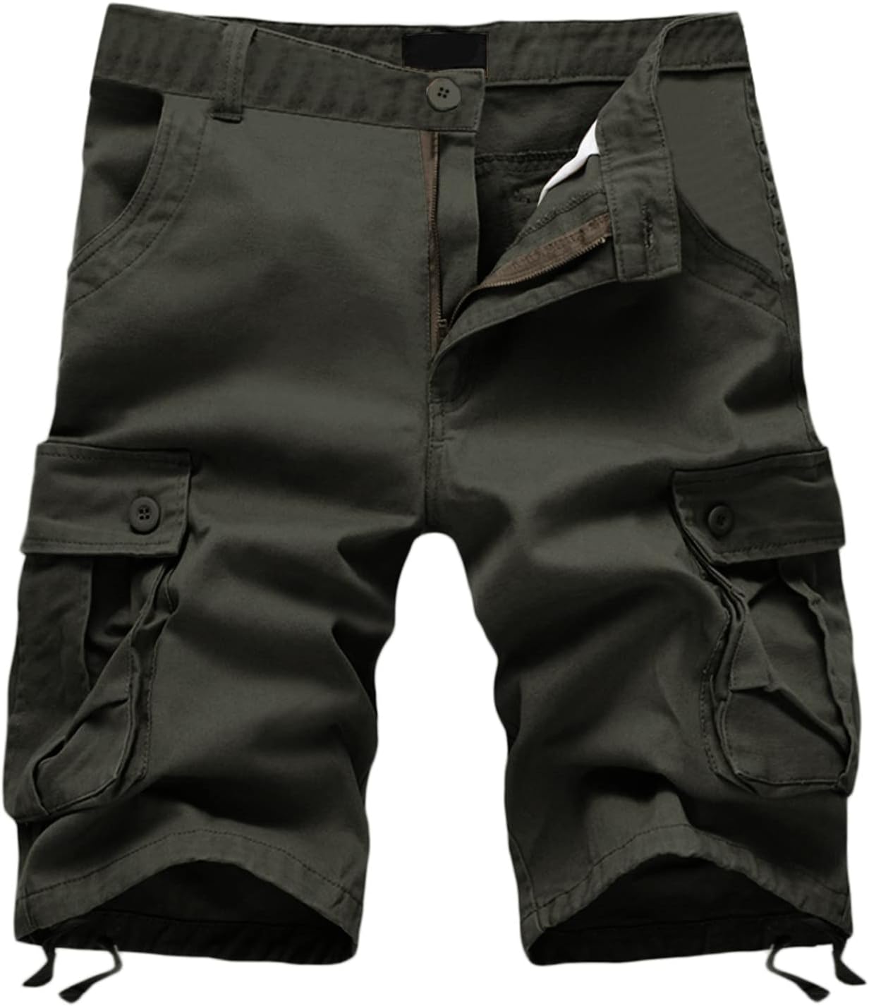 Men Cargo Shorts Classic Fit Lightweight Ripstop Pants Tactical Outdoor Work Short Trousers with Multi Pocket