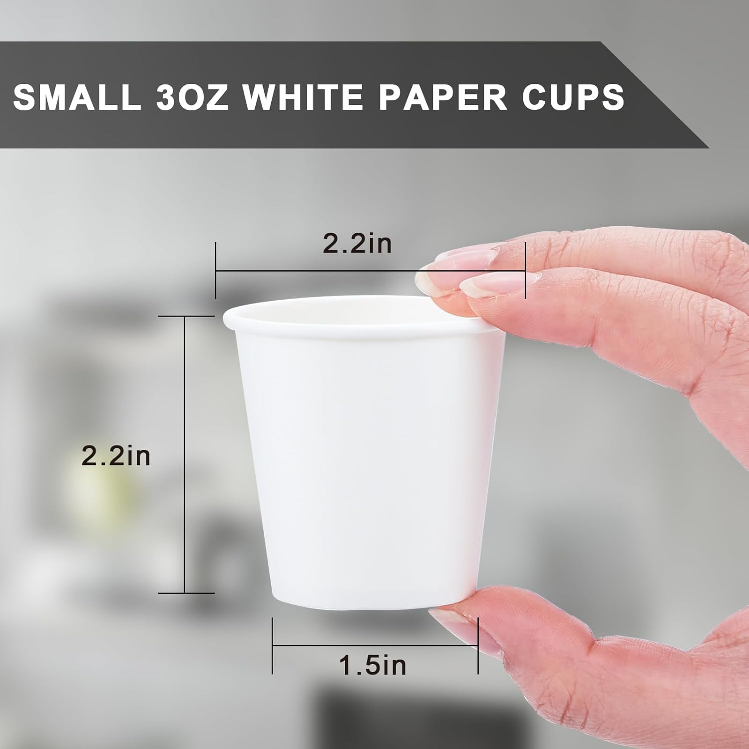 SIUQ Paquete de 1200 vasos de papel de 3 onzas, pequeños vasos desechables para enjuague bucal para baño, tazas de espresso, mini vasos de papel