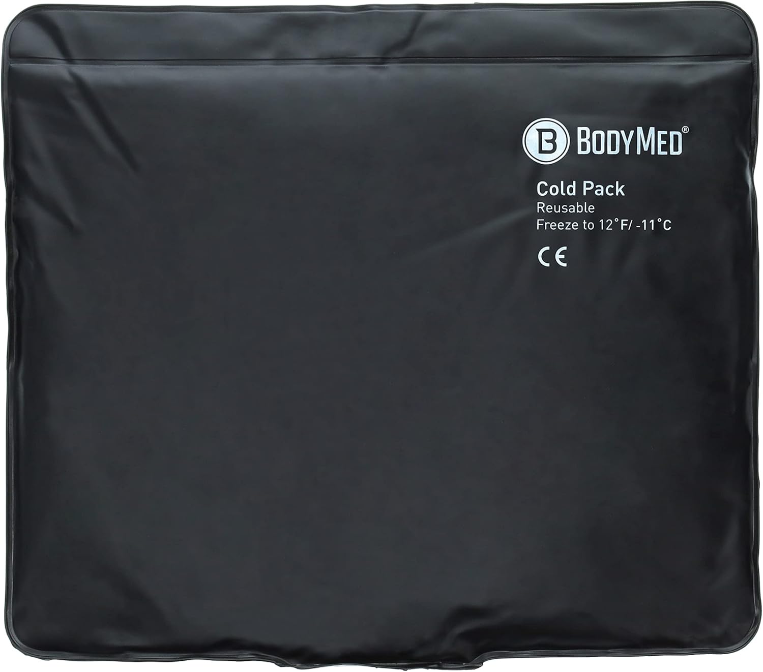 BodyMed Paquetes fríos de uretano negro resistente, bolsa de hielo flexible reutilizable para lesiones – Paquete de gel frío – Tamaño estándar, 14