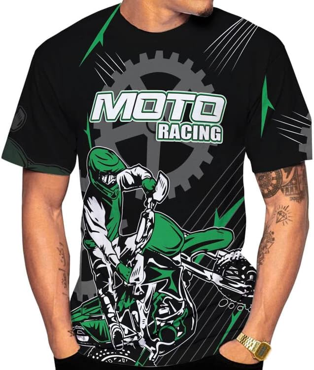 Leprints – Camiseta de motocross personalizada con número y nombre de carreras 3D para motocicleta, todoterreno, sudadera con capucha