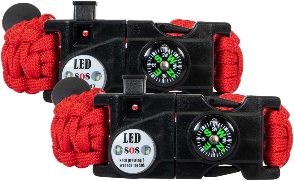 Garmin 010-02805-15 Instinct 2X Solar Rugged GPS Smartwatch Moss Bundle con Deco Essentials Paquete de 2 pulseras tácticas de emergencia paracord
