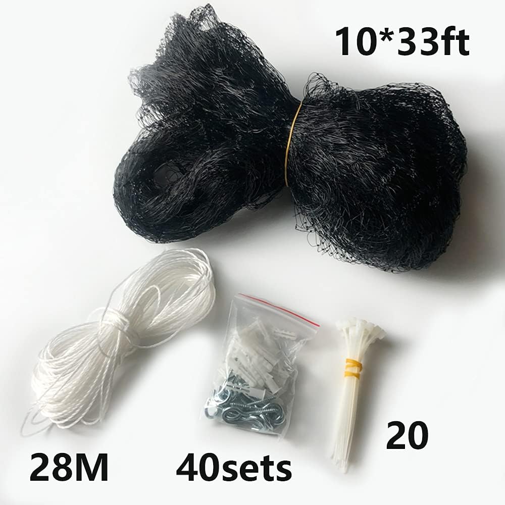 YOKMO Red de riel de balcón para gatos, red anticaídas para mascotas, balcón para mascotas, malla para cercas para perros, malla de nailon negro