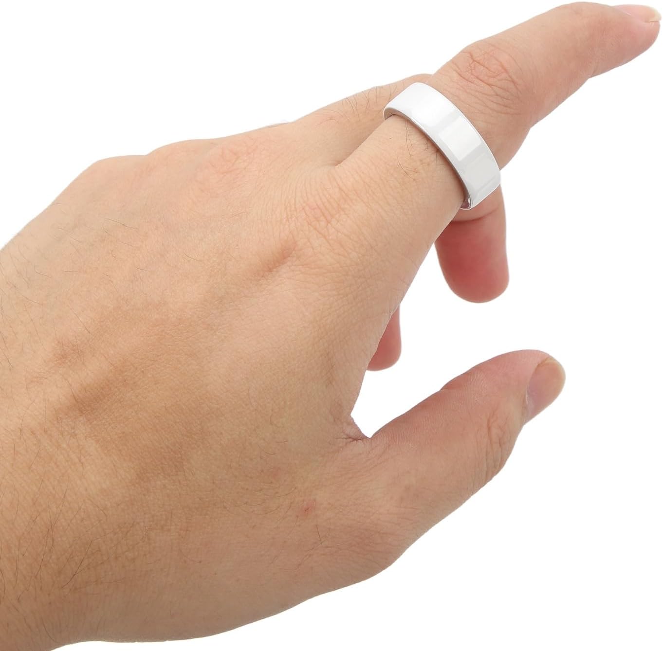 Asixxsix Anillo de salud inteligente con ritmo cardíaco, seguimiento del sueño, temperatura corporal, podómetro, oxígeno en sangre, Bluetooth 5.0,