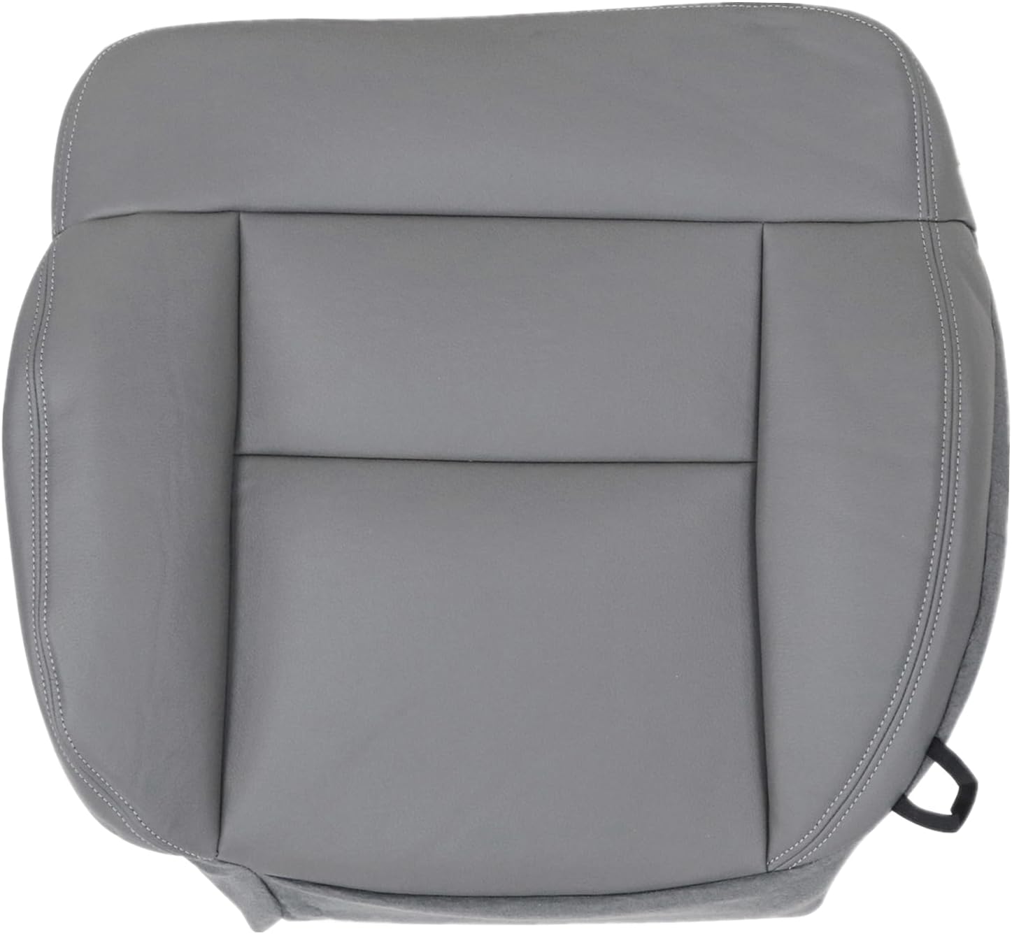 Funda de asiento de repuesto para parte inferior del conductor, piel de microfibra gris, compatible con Ford F150 Lariat 2004 2005 2006 2007 2008