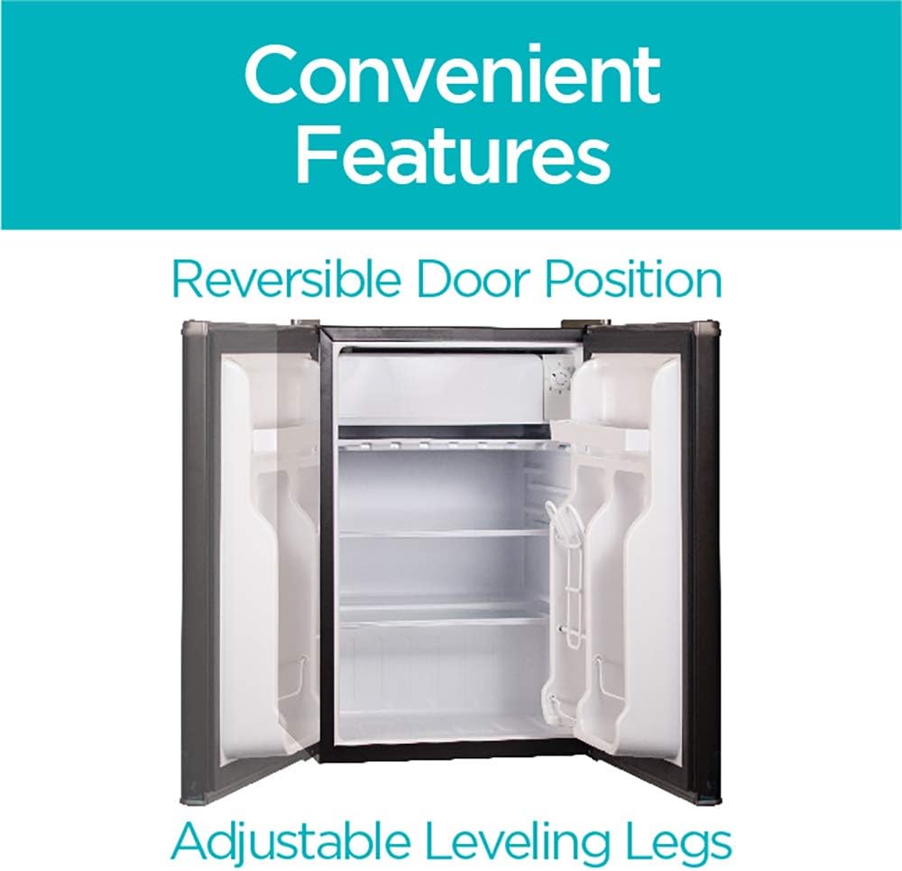 Black Decker BCRK25B - Mini nevera con congelador diseño de estrella de energía para nevera color negro - Imagen 7