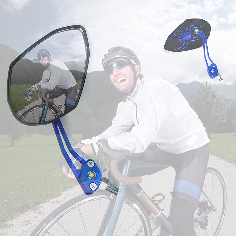 Nakazawa Espejos de bicicleta para manillar, espejos retrovisores para manillar, 2 paquetes, espejos de bicicleta para bicicleta eléctrica,