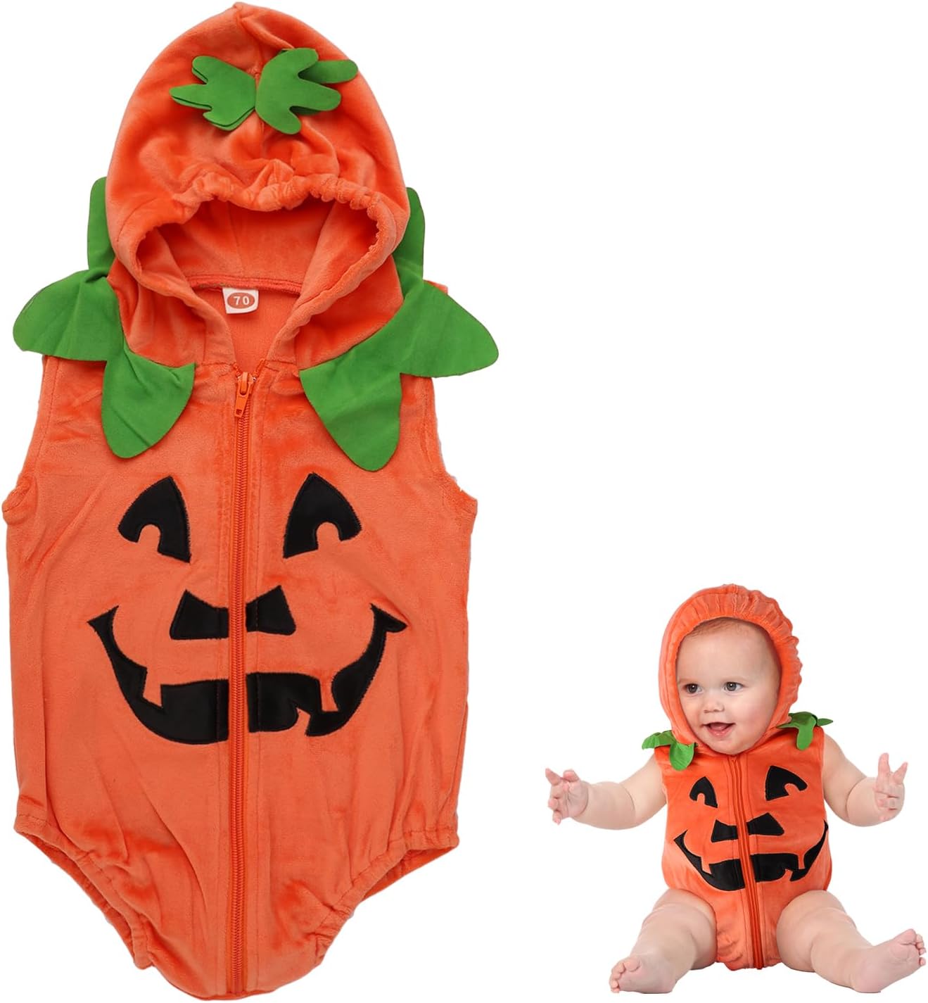 SAVITA Lindo disfraz de calabaza de Halloween para bebé, disfraz de calabaza de Halloween para niños, disfraces de Halloween para decoraciones de