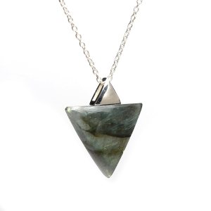 Gempires Labradorite Pendant in Triangle Shape – Pendant for Protection Against Negetive Energy – Unisex Pendant (Labradorite) Gempires Labradorite Pendant in Triangle Shape – Pendant for Protection Against Negetive Energy – Unisex Pendant (Labradorite)