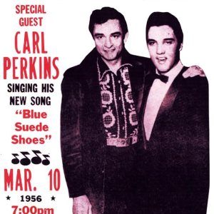 Johnny Cash w Elvis Presley – Póster de concierto vintage, Mississippi Johnny Cash w Elvis Presley – Póster de concierto vintage, Mississippi