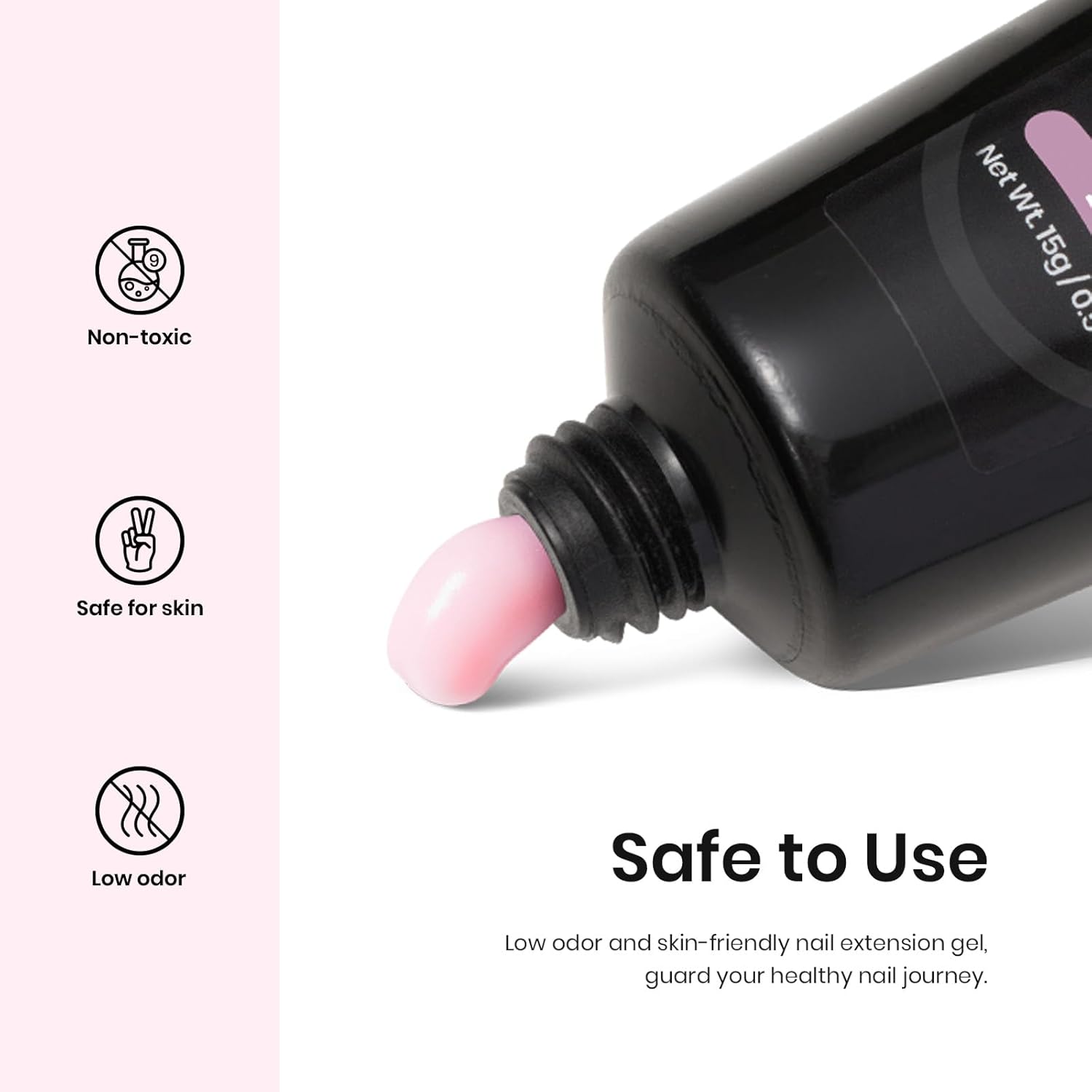 Beetles – Kit de gel de extensión de uñas de 12 colores, transparente, rosa, morado, marrón, purpurina neutra, kit de gel de extensión de uñas, gel