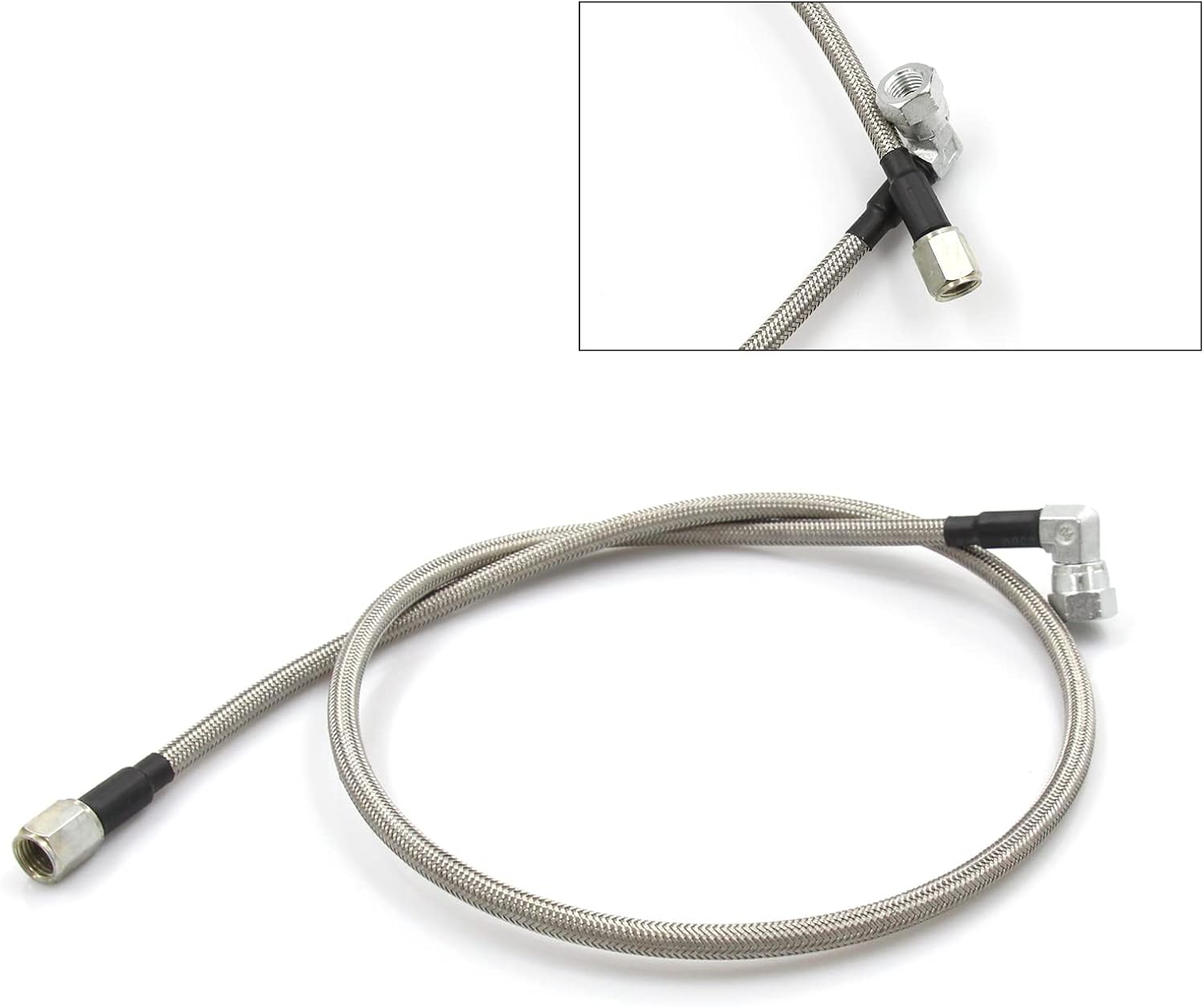 Línea de alimentación de aceite Turbo trenzada de acero inoxidable 4AN 48 “turbocompresor drenaje de aceite de retorno de línea de manguera y