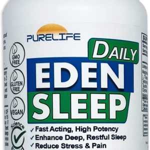 Eden Daily Sleep Nueva fórmula libre de GABA  Duerme más rápido, relaja tus músculos, promueve un sueño profundo y reparador (30 cápsulas veganas) Eden Daily Sleep Nueva fórmula libre de GABA  Duerme más rápido, relaja tus músculos, promueve un sueño profundo y reparador (30 cápsulas veganas)