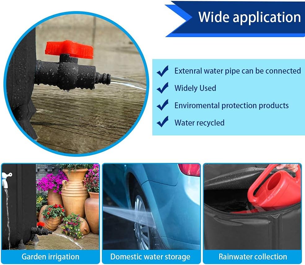 RIOBOW – Barril de recolección de agua de lluvia, sistema de recolección de agua de lluvia, barril de lluvia, barril de agua, tanques de