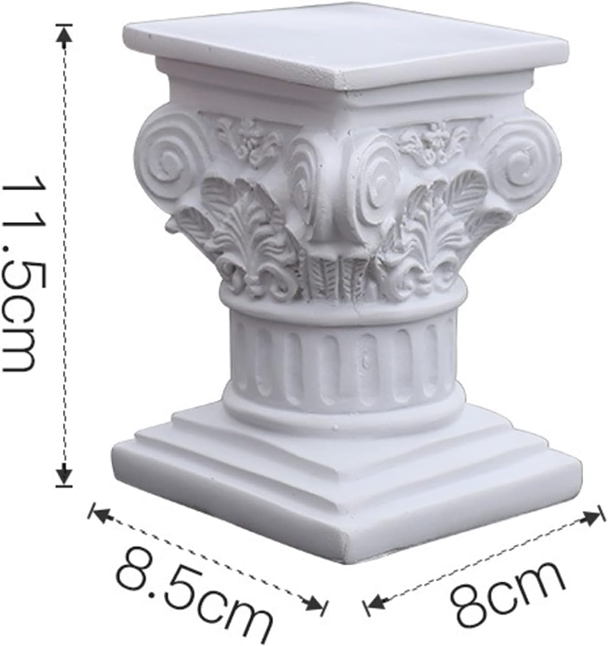 Estatua de resina de columnas griegas  Columna griega del pilar romano  Decoración de mesa de columna romana blanca, figura de resina para boda,