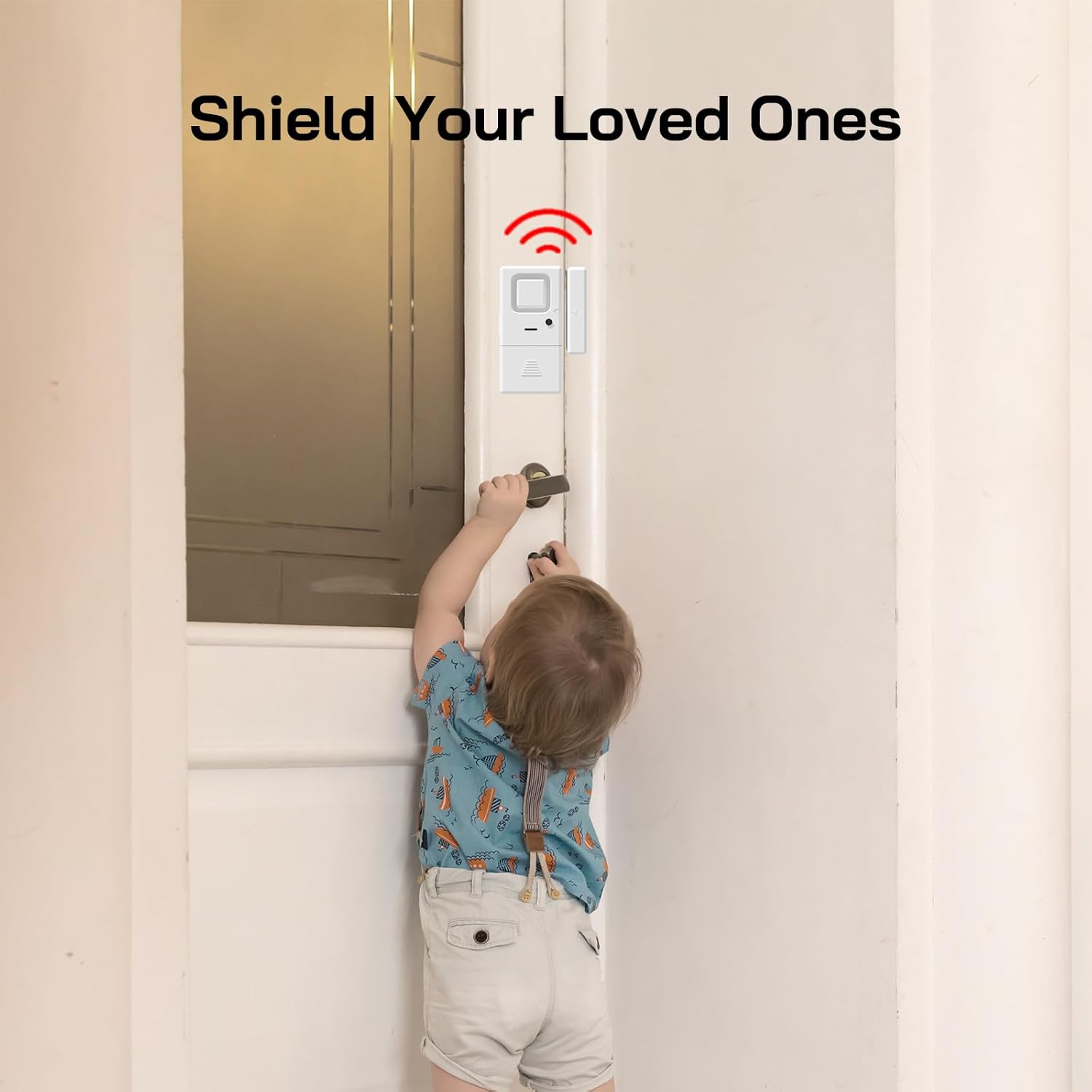 Alarma de puerta y ventana, paquete de 6 unidades, sensor de alarma de puerta de volumen ajustable, alarma inalámbrica para seguridad de los niños,
