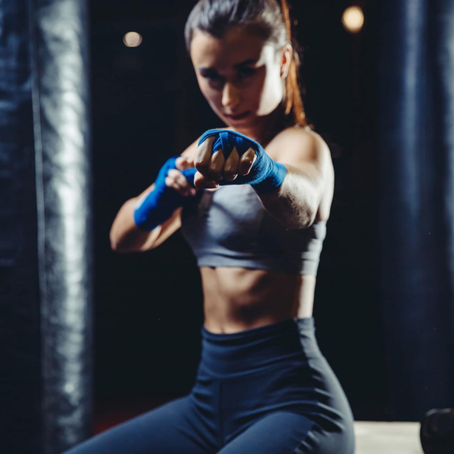 DALLX Envolturas de mano de boxeo de 180 pulgadas con lazo para el pulgar para artes marciales, kickboxing  MMA Muay Thai para hombres y mujeres  Par