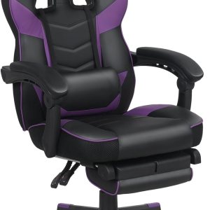 ELECWISH Silla de juegos de computadora con reposapiés, silla de jugador de respaldo alto, tamaño grande, ergonómica, ajustable, giratoria, ELECWISH Silla de juegos de computadora con reposapiés, silla de jugador de respaldo alto, tamaño grande, ergonómica, ajustable, giratoria,