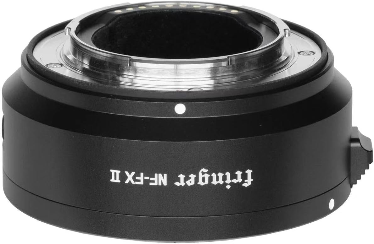 Fringer NF-FX II – Adaptador de montaje de lente Fuji, anillo electrónico de enfoque automático compatible con lente Nikon DGE a cámaras Fujifilm