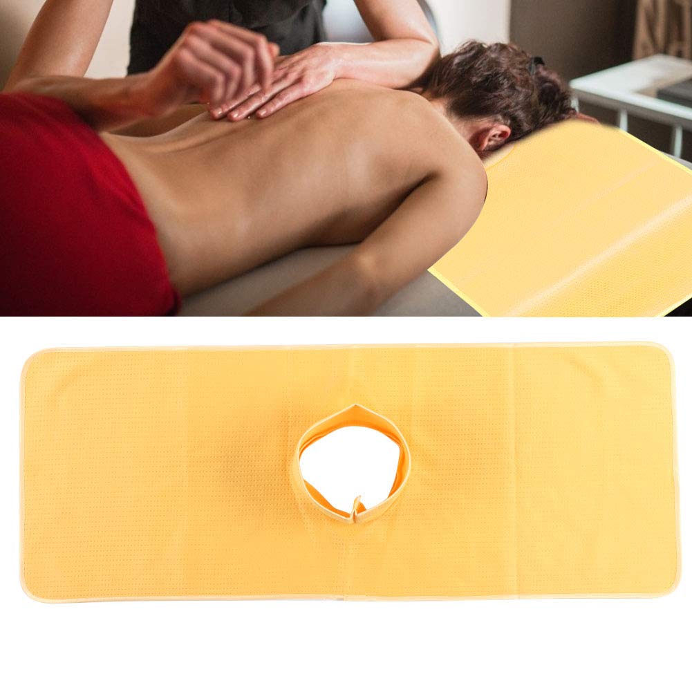 Sábanas de cama de masaje, sofá de masaje de salón de spa, protector de cama de algodón suave con agujero para el aliento facial, toalla de masaje