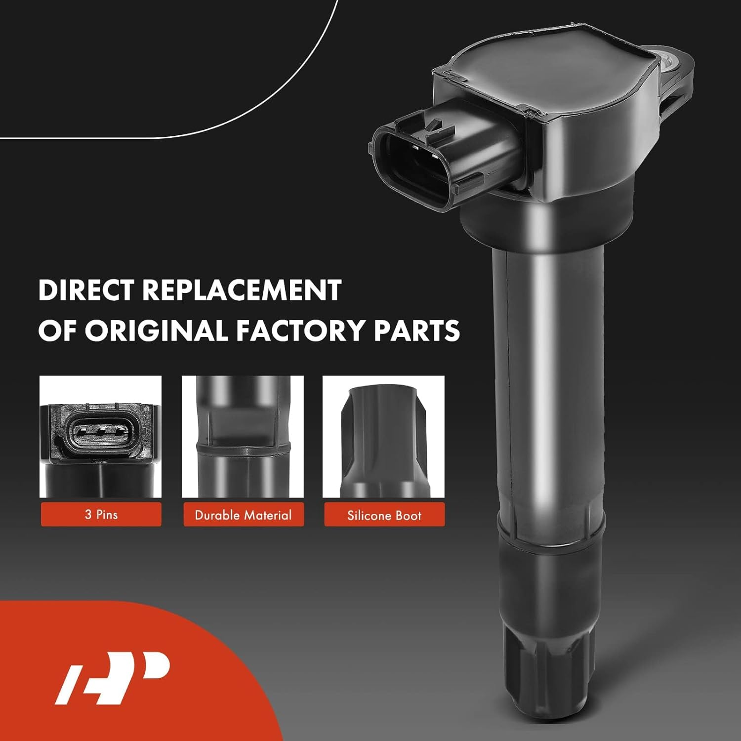 A-Premium Juego de 6 bobinas de encendido y bujías de iridio compatibles con Mitsubishi Galant 2009, Endeavor 2010-2011, 3.8L, repuesto # NGK7092,