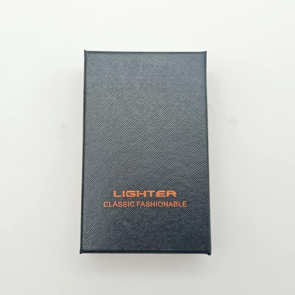 SKRFIRE Encendedor eléctrico recargable USB de plasma de doble arco, impermeable, fresco, portátil, con brújula, linterna a prueba de viento,