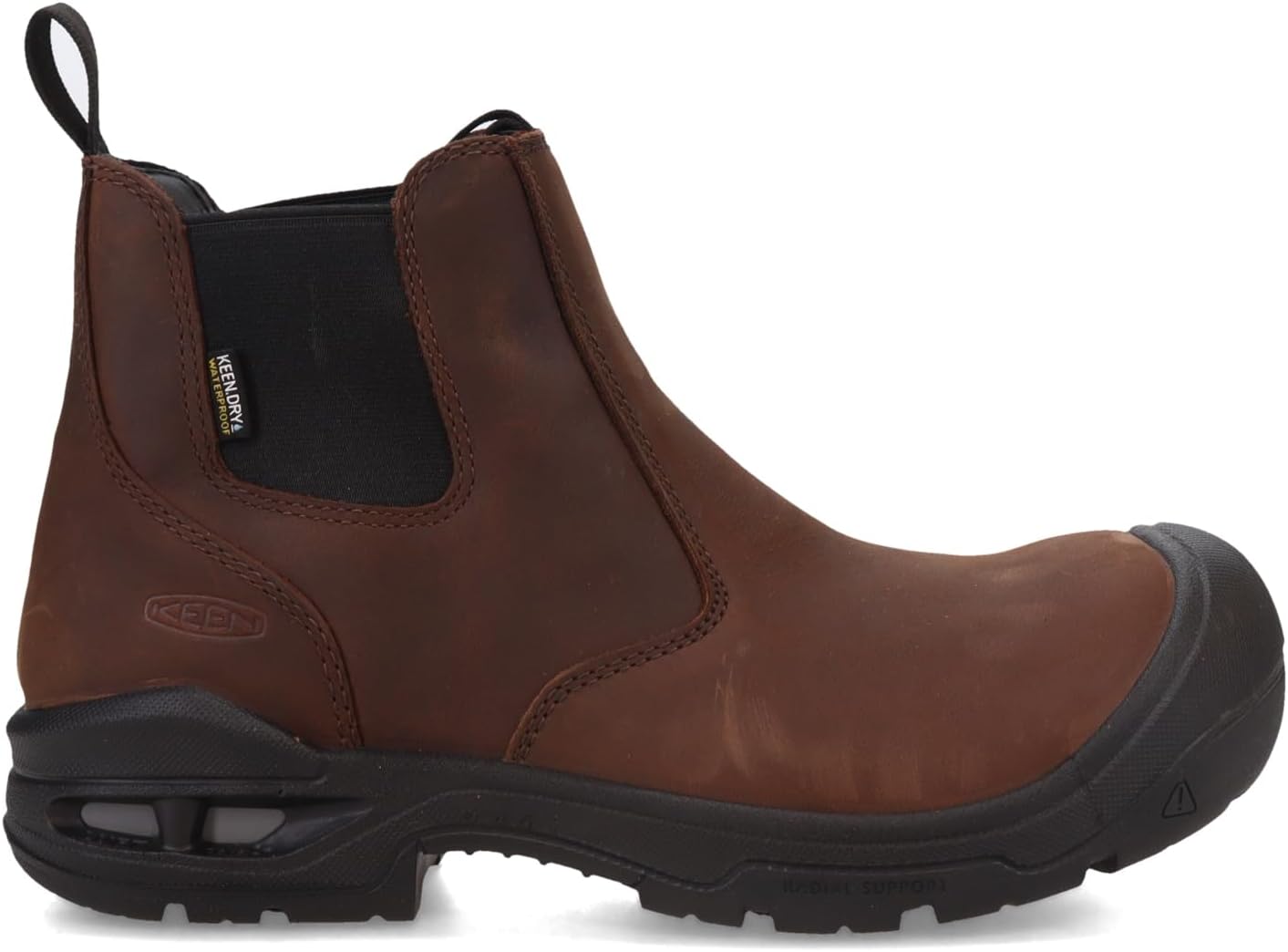 KEEN Utility Botas de trabajo Juneau Romeo de altura media con puntera suave, impermeables, para hombre