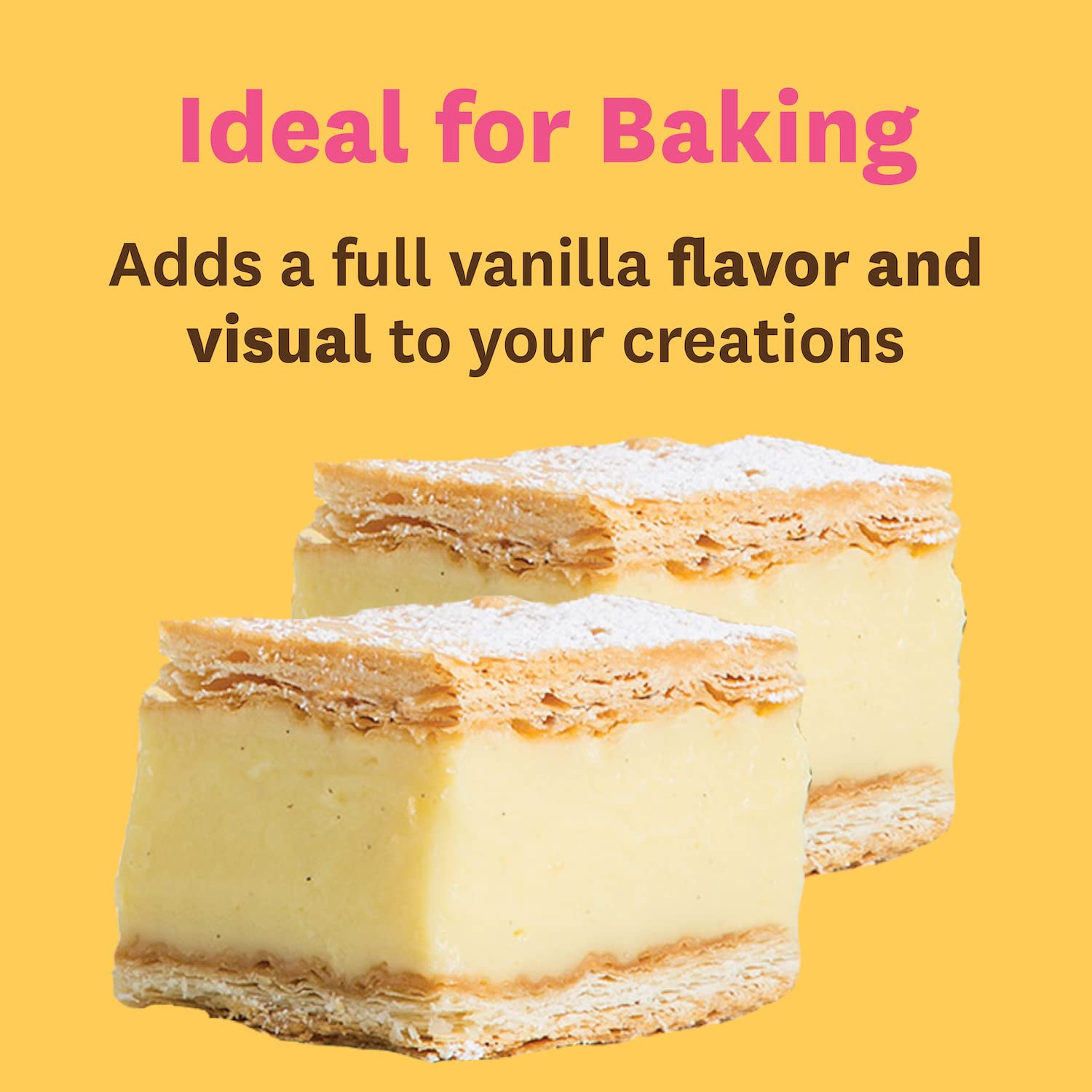 Vainilla gourmet con semillas  Heilala Vainilla, jarabe de extracto de vainilla dulce para hornear y postres, semillas de vainilla real, utilizando