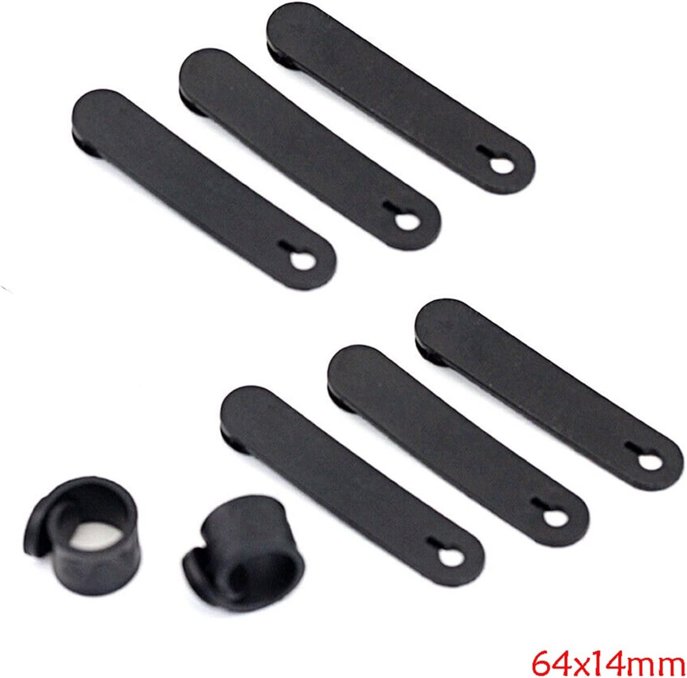 LeosHi 612 piezas de bandas de goma para motocicleta compatibles con marco de sujeción de cables, cables de arnés de cableado de 2.520 x 0.551 in,
