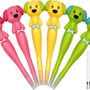 6 bolígrafos de dibujos animados para perro, divertidos bolígrafos de hueso con 6 piezas de repuesto de tinta negra para niños, escuela, oficina, 6 bolígrafos de dibujos animados para perro, divertidos bolígrafos de hueso con 6 piezas de repuesto de tinta negra para niños, escuela, oficina,