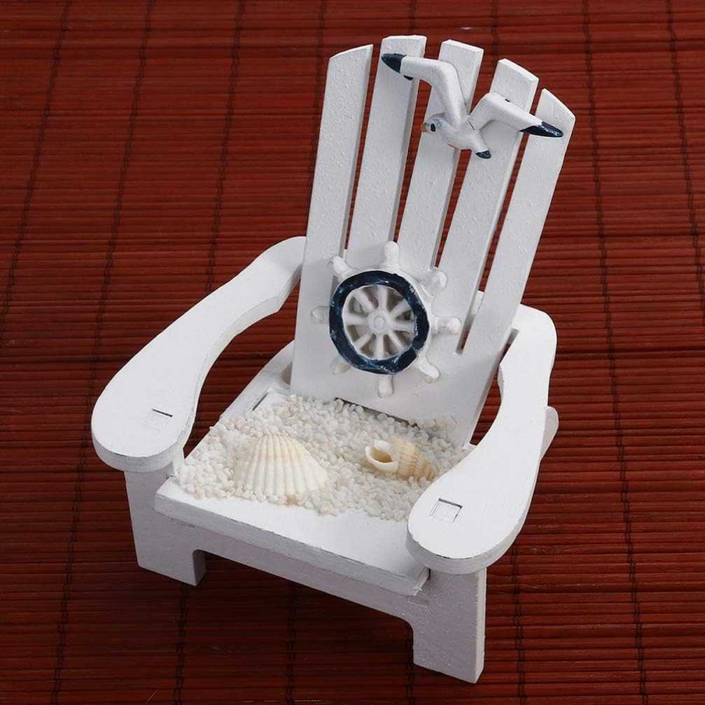 Alipis Decoración del hogar, decoración del hogar, decoración del hogar, decoración del hogar, mini silla de playa, silla de madera, adorno náutico
