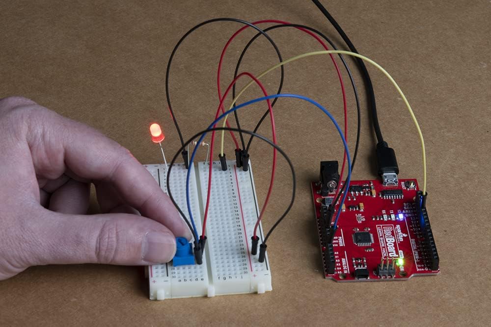 SparkFun Kit Tinker – Kit STEM y STEAM – Aprende compatible con la programación Arduino – 11 circuitos – Blink LED Create Simon Says Game Control un