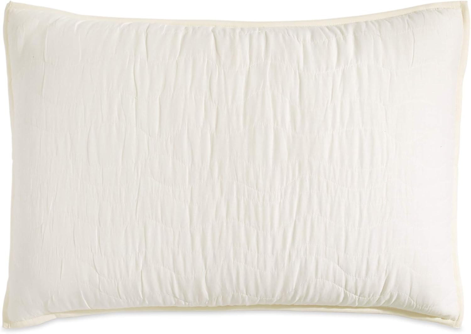 DKNY Funda de almohada de gasa de algodón, estándar, natural