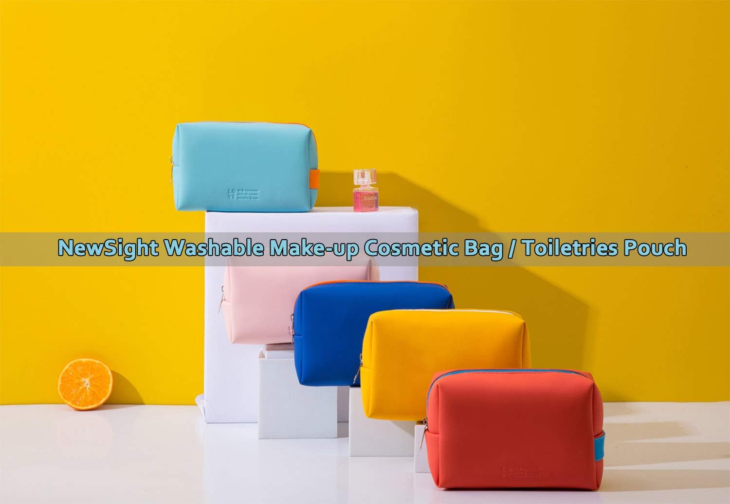Bolsa de maquillaje compacta, bolsa de almacenamiento portátil, bolsa de cosméticos lavable, pequeños artículos de tocador de viaje para mujeres,