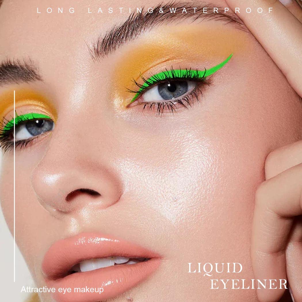 Kilshye Delineador de ojos líquido mate, delineador de ojos líquido, con alto pigmento, delineador de ojos suave, para cosplay, maquillaje de ojos