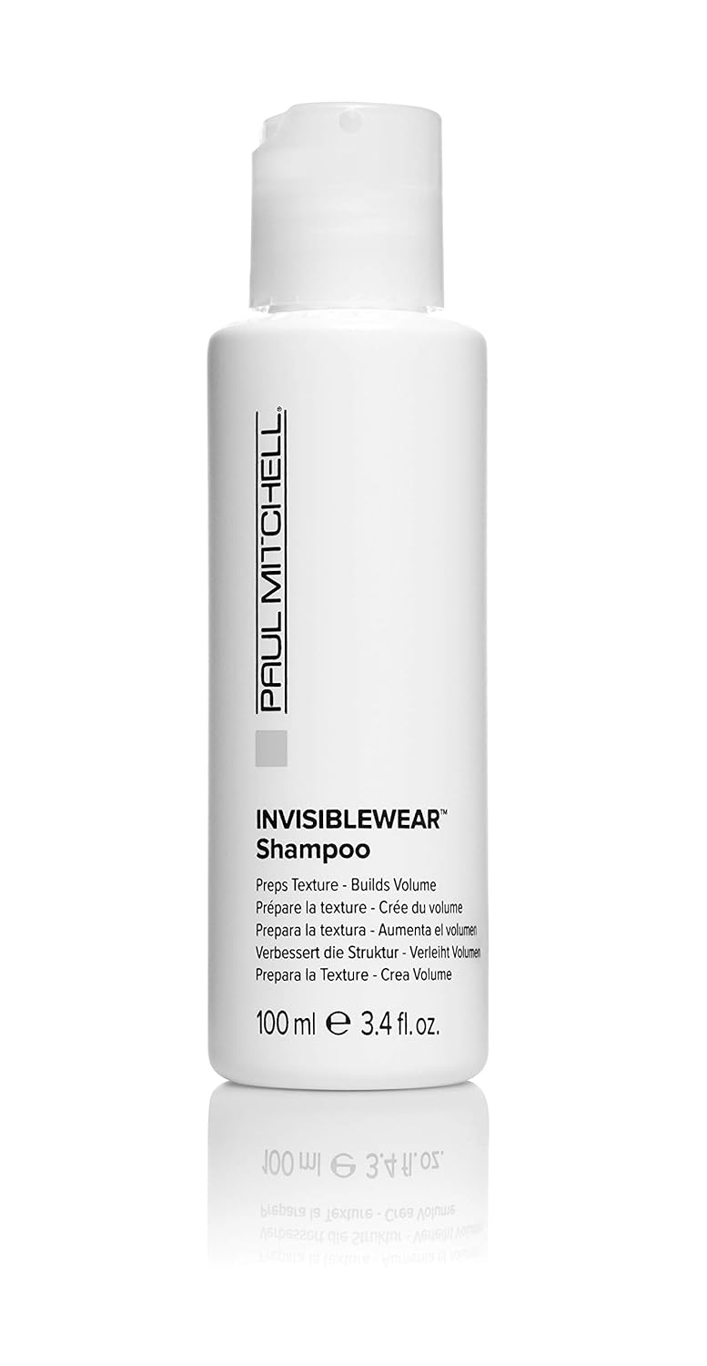 Paul Mitchell Invisiblewear Champú, prepara la textura + construye volumen, para cabello fino (paquete de 2)