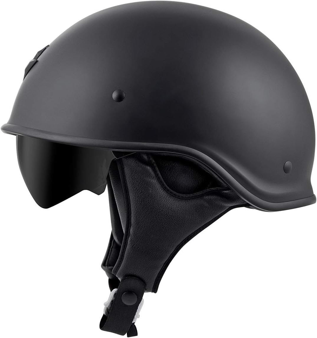 ScorpionEXO C90 – Casco de motocicleta con visera ajustable para adultos, aprobado por DOT (negro mate, talla XS)