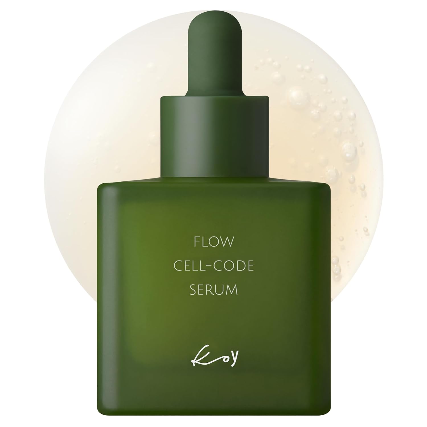 KOY Flow Cell-Code Serum – Suero facial de regeneración de la piel, Crithmum Maritimum(Rock Samphire), agua de rosas, agua de oxígeno para