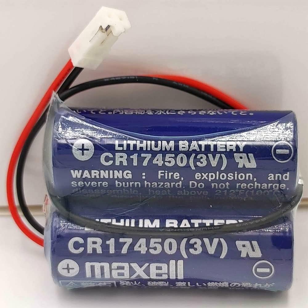XIAOXX (1 unidad) 2CR17450-2WK27  D80UB016170 3V 2600mAh Batería para Mazak 2CR17450 3V Batería
