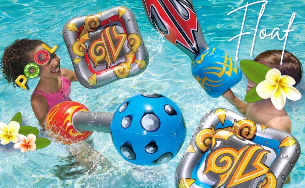 Mega Warrior Battle Pack – Espada inflable, multicolor, para niños de 5 años en adelante, unisex
