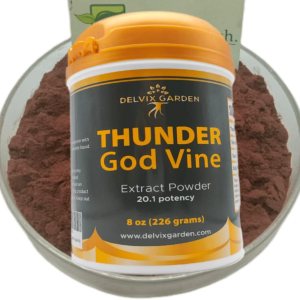 Thunder God Extracto de vid en polvo, 8 oz (226 gramos) raíz de vid Pure Thunder God cultivada orgánicamente (8 oz (226 gramos)) Thunder God Extracto de vid en polvo, 8 oz (226 gramos) raíz de vid Pure Thunder God cultivada orgánicamente (8 oz (226 gramos))