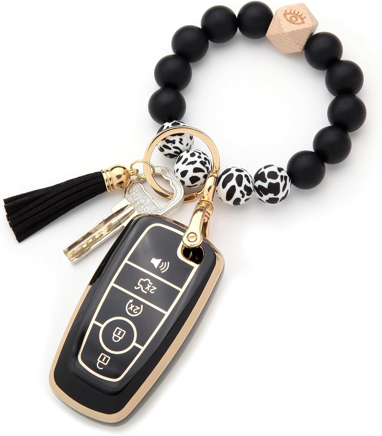 Funda para llavero de pulsera Ford, funda especial de TPU antihuellas, compatible con Explorer Fusion Escape Edge Expedition F150 F250 F350 F450