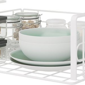 Kaitiemoo – Cesta colgante plegable de una pieza para colgar debajo del estante, cesta de almacenamiento debajo del gabinete, organizador de estante Kaitiemoo – Cesta colgante plegable de una pieza para colgar debajo del estante, cesta de almacenamiento debajo del gabinete, organizador de estante