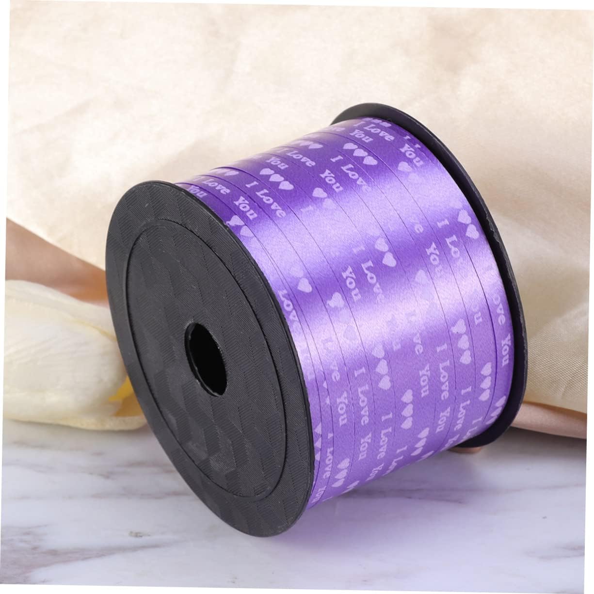 NOLITOY 3 Uds. 100 cintas para manualidades, color morado, para manualidades, cinta de Navidad, cinta de poliéster, cinta decorativa para rizar, San