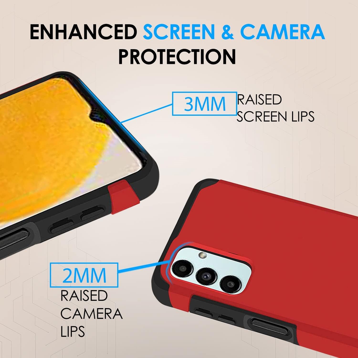 HRWireless Funda compatible con Samsung Galaxy A13 5G A04S (A047M), serie A04E (A042M) con diseño minimalista original de primera calidad para