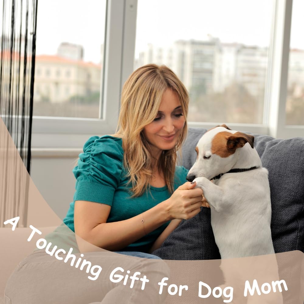 Gossby Placa acrílica personalizada con diseño de pata de perro, regalo personalizado para mamá de perro con diseño, nombre, raza de perro, regalo